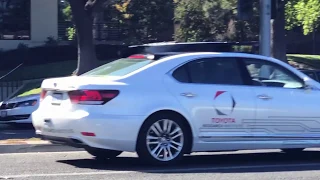 3 Toyota Research Institute Vehicles in Los Altos