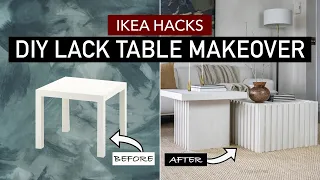DIY IKEA Hacks ...I made the LACK table look expensive!