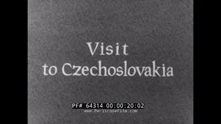 1950s VISIT TO CZECHOSLOVAKIA  PRAGUE  BOHEMIA  PILSEN  EASTERN EUROPE TRAVELOGUE FILM 64314