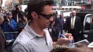 Hugh Jackman - Signing Autographs at Good Morning America