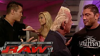 Randy Orton & Evolution Backstage Segments RAW Feb 14,2005