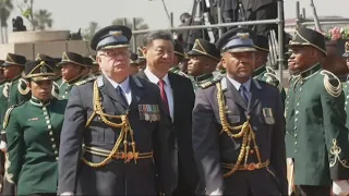 Xi Jinping welcomed in South Africa ahead of BRICS summit | AFP