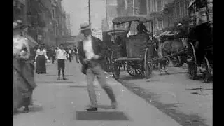 [Classic film] What Happened on Twenty-third Street, New York City 1901