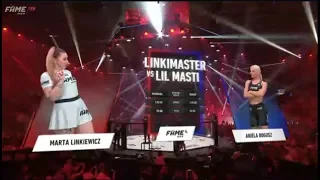 Aniela (Lil Masti) Bogusz vs Marta (Linkimaster) Linkiewicz - FAME MMA 4 - CAŁA WALKA!