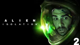 Hasanabi has his first encounter with the Alien [Alien Isolation Part 2]