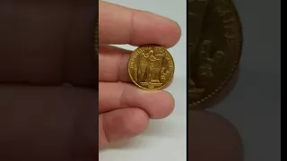 1874 20 Fran Gold French Coin