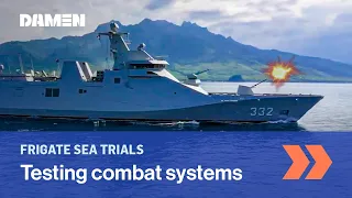 Testing guided missile system on frigate | Indonesian Navy | Damen Shipyards