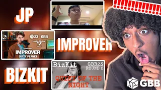 IMPROVER, JP & Bizkit | GBB23: World League Wildcards (ROUND 2) | YOLOW Beatbox Reaction