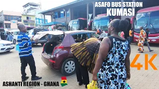 Asafo Bus Station Tour Kumasi Ghana 4K
