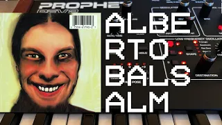 APHEX TWIN - Alberto Balsalm  (Prophet REV2 Synth Cover)