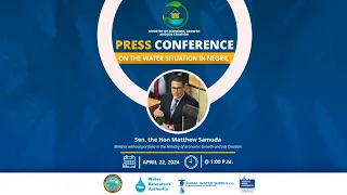 Press Conference on the Water Supply in Negril  || April 22, 2024