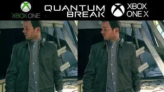 Xbox one S vs Xbox one X Quantum Break comparison 4K