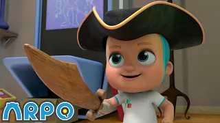 ARPO's Pirate Treasure! | ARPO The Robot | Funny Kids Cartoons | Kids TV Full Episodes