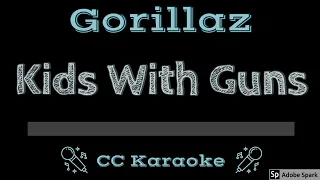 Gorillaz • Kids With Guns (CC) [Karaoke Instrumental Lyrics]