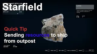 Starfield Quick Tip: Setting up Outpost transfer container link to your ship