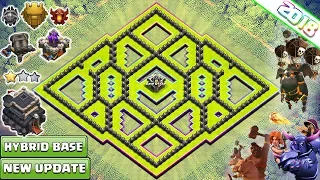 NEW TOWN HALL 9 TROPHY/FARMING BASE 2018 | TH9 HYBRID FARM BASE | TH9 base  2018 - CLASH OF CLANS