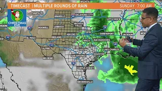 DFW Weather: Timeline for Christmas weekend rain chances