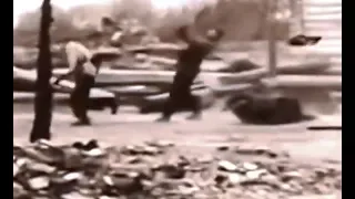Гибель советских солдат в бою  Редкие кадры кинохроники ВОВ