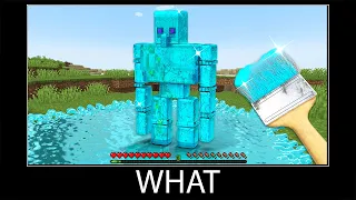 Minecraft wait what meme part 265 realistic Diamond Brush