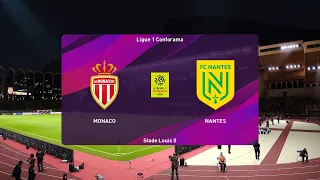 PES 2020 | AS Monaco vs Nantes - France Ligue 1 | 13/09/2020 | 1080p 60FPS