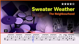 [Lv.19] The Neighbourhood - Sweater Weather (★★★★☆) Pop Drum Cover with Sheet Music