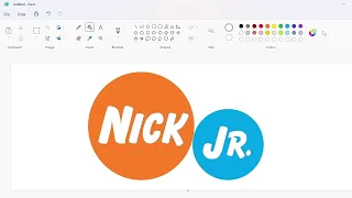 How to draw the Nick Jr. logo using MS Paint | How to draw on your computer