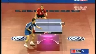 Maze Michael vs  Ma Lin - WTTC 2005 - 1/2 Finale  FULL MATCH (short Form)