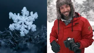How to photograph SNOWFLAKES in winter - Tutorial | Jaworskyj
