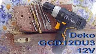 Проверяем на мощность шуруповёрт Deko GCD12DU3 12V