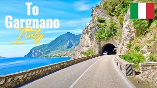 Driving in Italy in May 2023 on Lake Garda from Ballino to Gargnano .