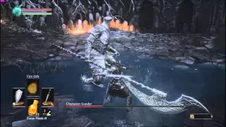 Dark Souls 3 SL1 - Champion Gundyr (no parry) (no damage)