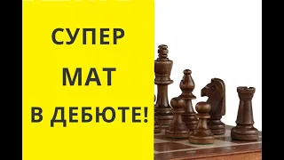Шахматы. Супер мат в дебюте! Соперник в шоке!  онлайн. бесплатные. играющие
