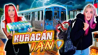 VIAJAMOS EN TREN BAJO UN HURACÁN🌪🚉 ft. MariWof🐺 | Jenny Devil😈