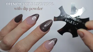 Deep French Nails with Cutter Tool | Dip Powder Nails