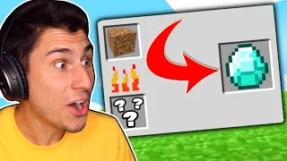 I Made DIAMONDS FROM DIRT In Minecraft!
