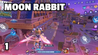 MOON RABBIT GAMEPLAY #1 MODE SOLO BATTLE ROYALE | Super Mecha Champions