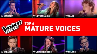 Shocking MATURE voices in The Voice Kids | TOP 6