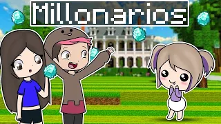 Me Adopta una FAMILIA de MILLONARIOS en Minecraft!!