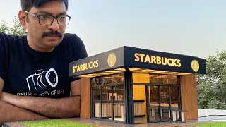 Making a Miniature Starbucks Coffee Shop Diorama | Smallest Starbucks in the World
