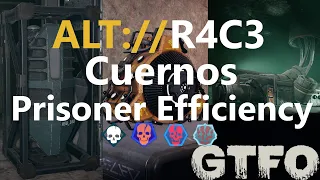 GTFO ALT://R4C3 "Cuernos" Prisoner Efficiency