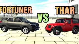 Indian bike driving 3d Thar vs Fortuner me kon takat bar hai and thar is won