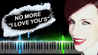 Annie Lennox - No More "I Love You's" Piano Tutorial