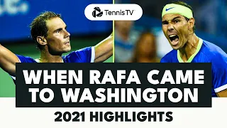 The ONLY Time Rafa Nadal Played Washington ✨