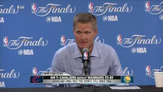 Steve Kerr Postgame Interview | June 19 NBA 2016 Finals | Cavaliers vs Warriors Game 7