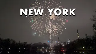 New York New Year's 2024 Fireworks in Central Park