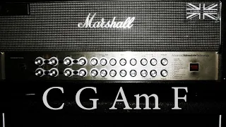 C Major Rock Guitar Backing Track (127 bpm)