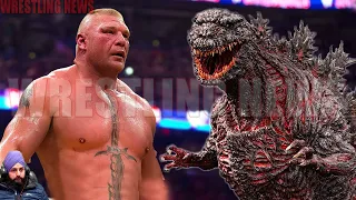 Brock Lesnar vs Godzilla No Dq Match - Wrestling News