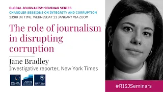 The role of journalism in disrupting corruption
