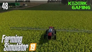Spraying our canola and seeding some wheat!  - Midwest Horizon #48 - FS19 Timelapse