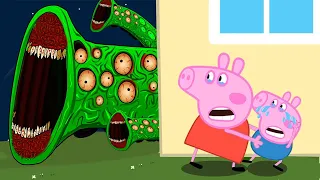 Peppa Pig Zombie Apocalypse - Giant Zombie At The House ?? | Peppa Pig Funny Animation